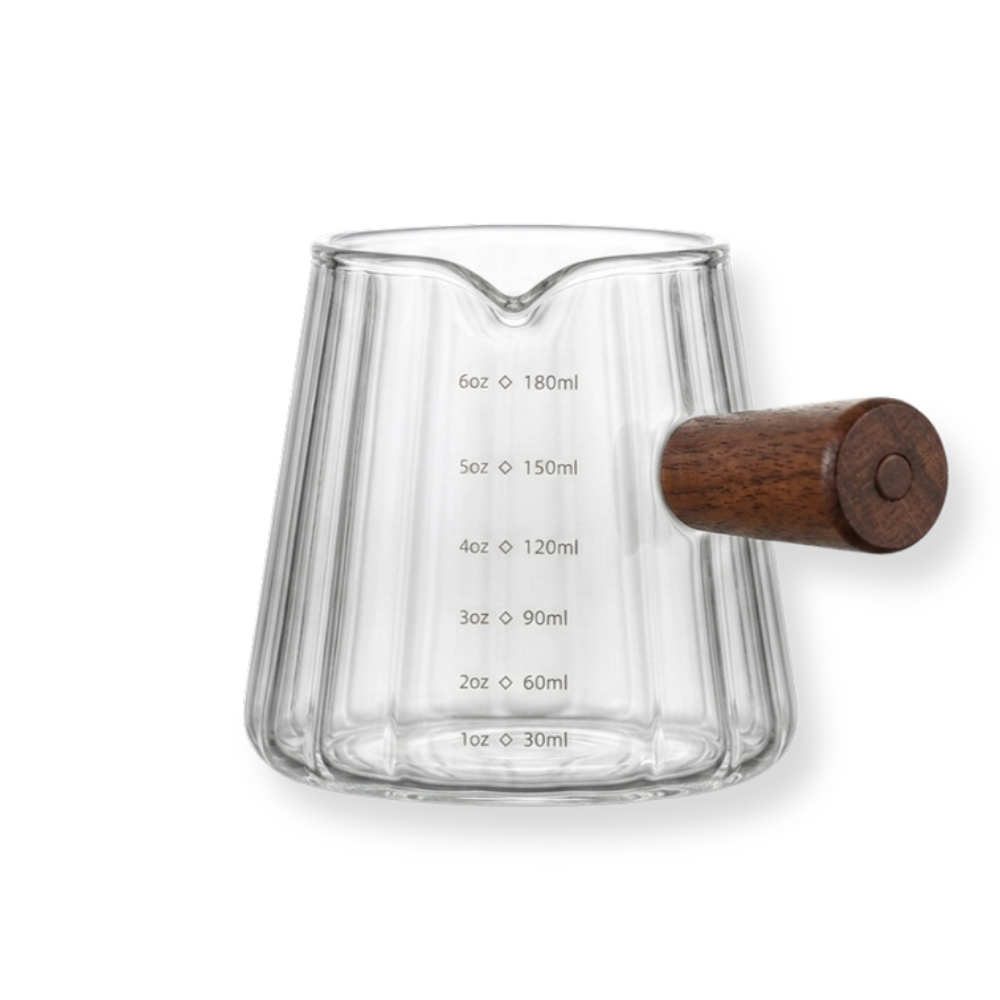 Vertical Grain Glass Measuring Cup