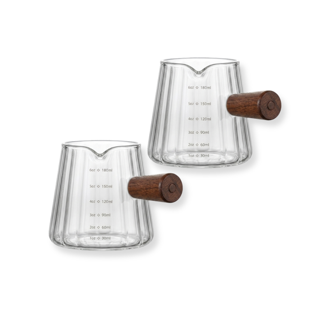 Vertical Grain Glass Measuring Cup