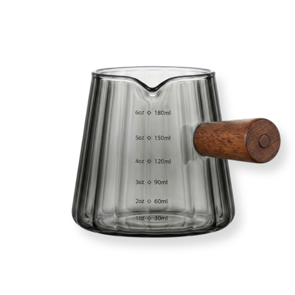 Vertical Grain Glass Measuring Cup