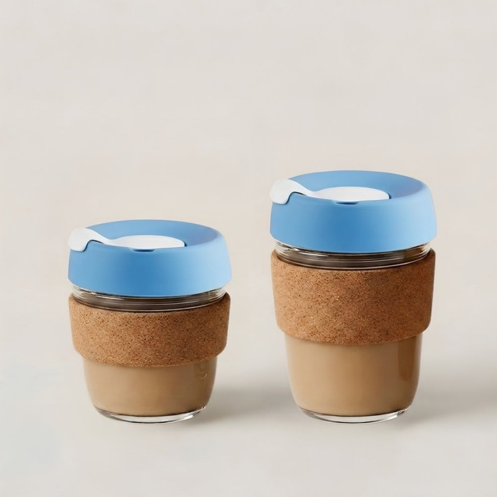 Cork Sleeve Glass Travel Cup