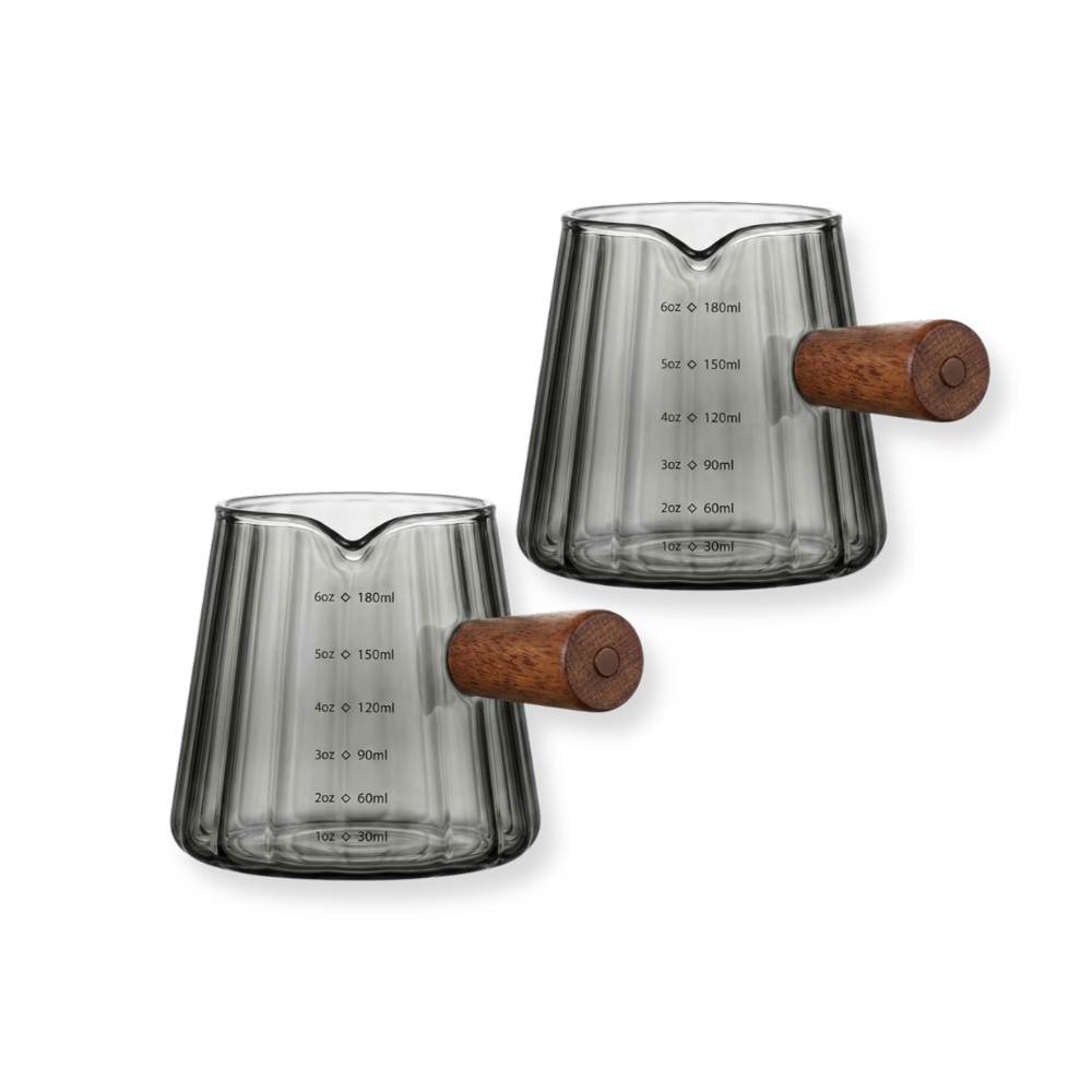 Vertical Grain Glass Measuring Cup
