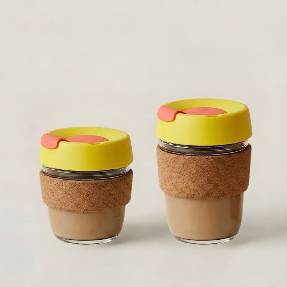 Cork Sleeve Glass Travel Cup