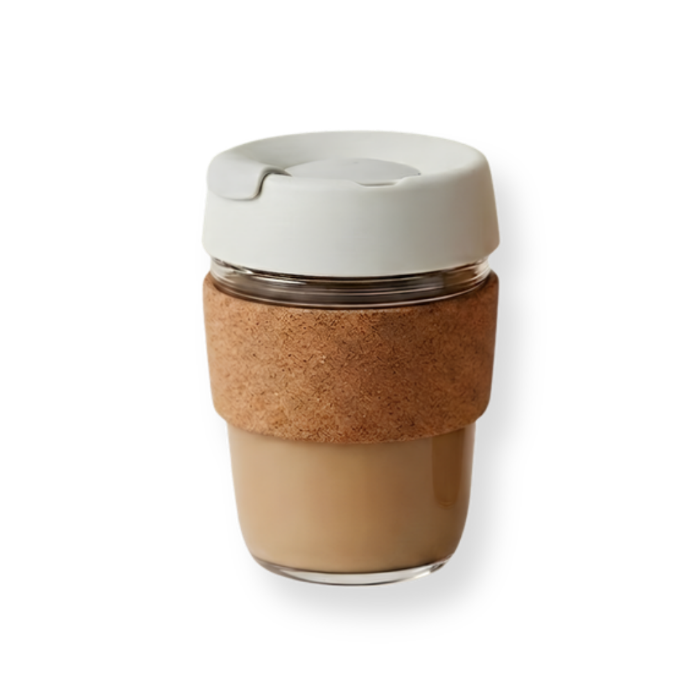 Cork Sleeve Glass Travel Cup