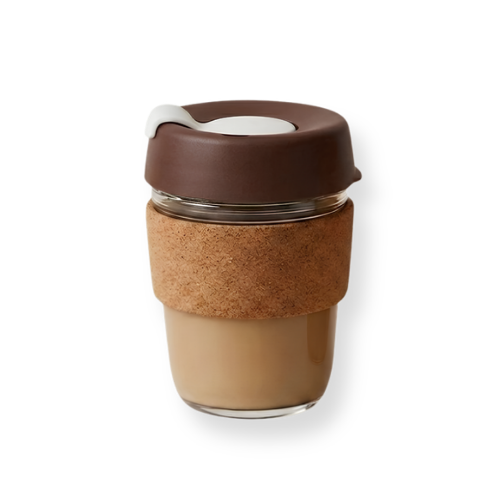 Cork Sleeve Glass Travel Cup