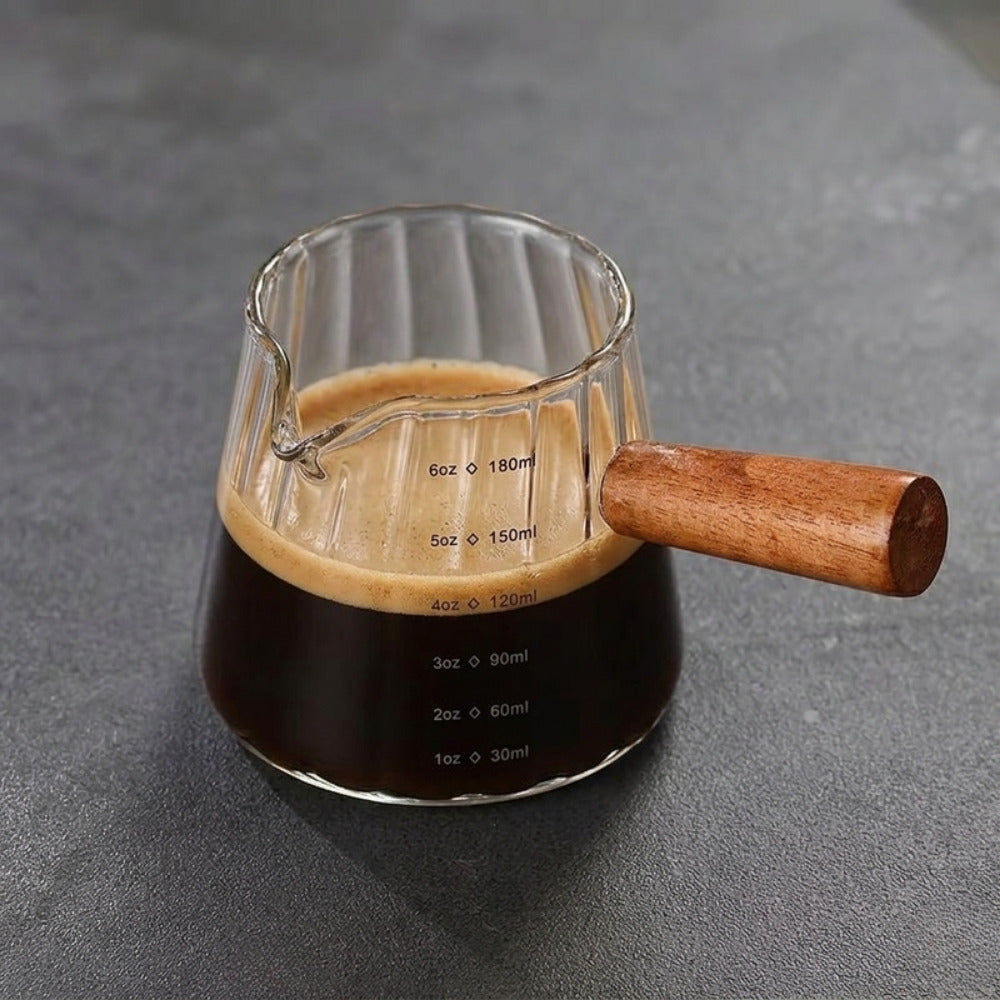 Vertical Grain Glass Measuring Cup