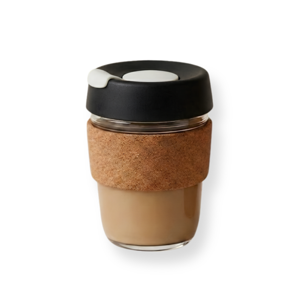 Cork Sleeve Glass Travel Cup