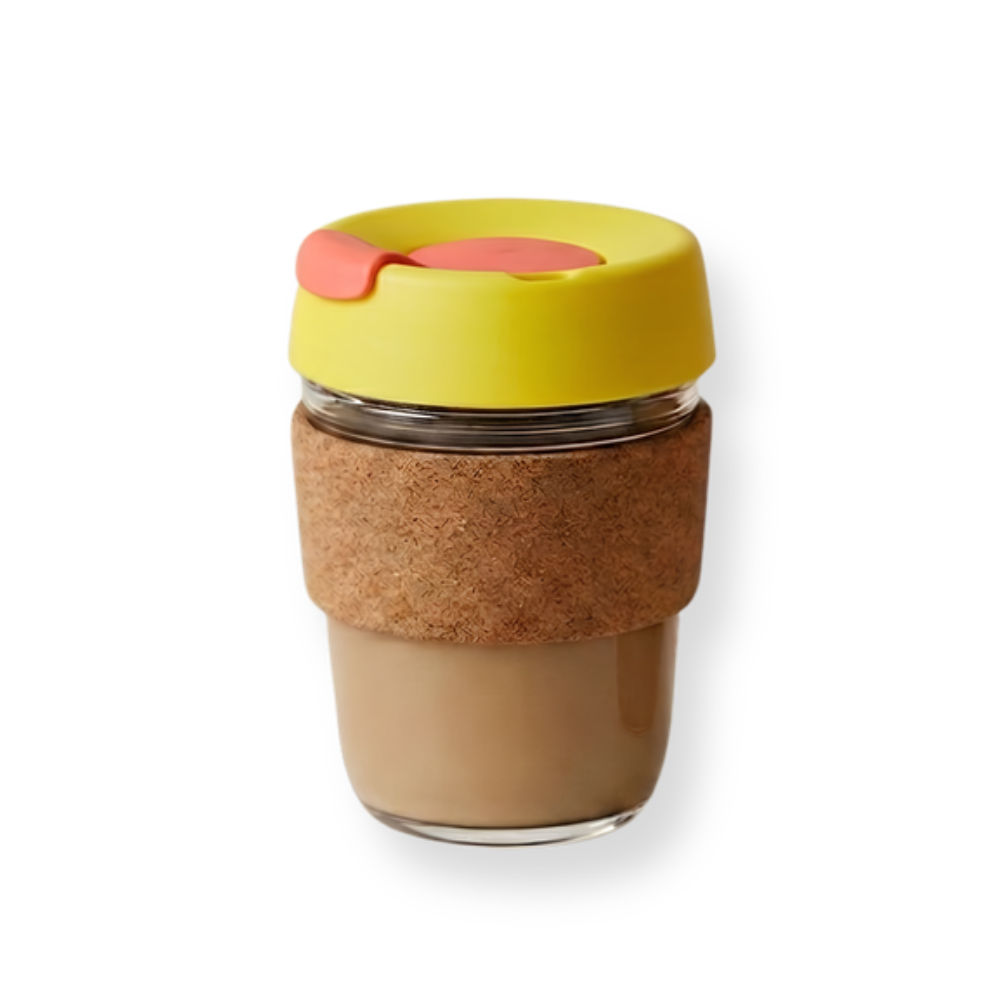 Cork Sleeve Glass Travel Cup