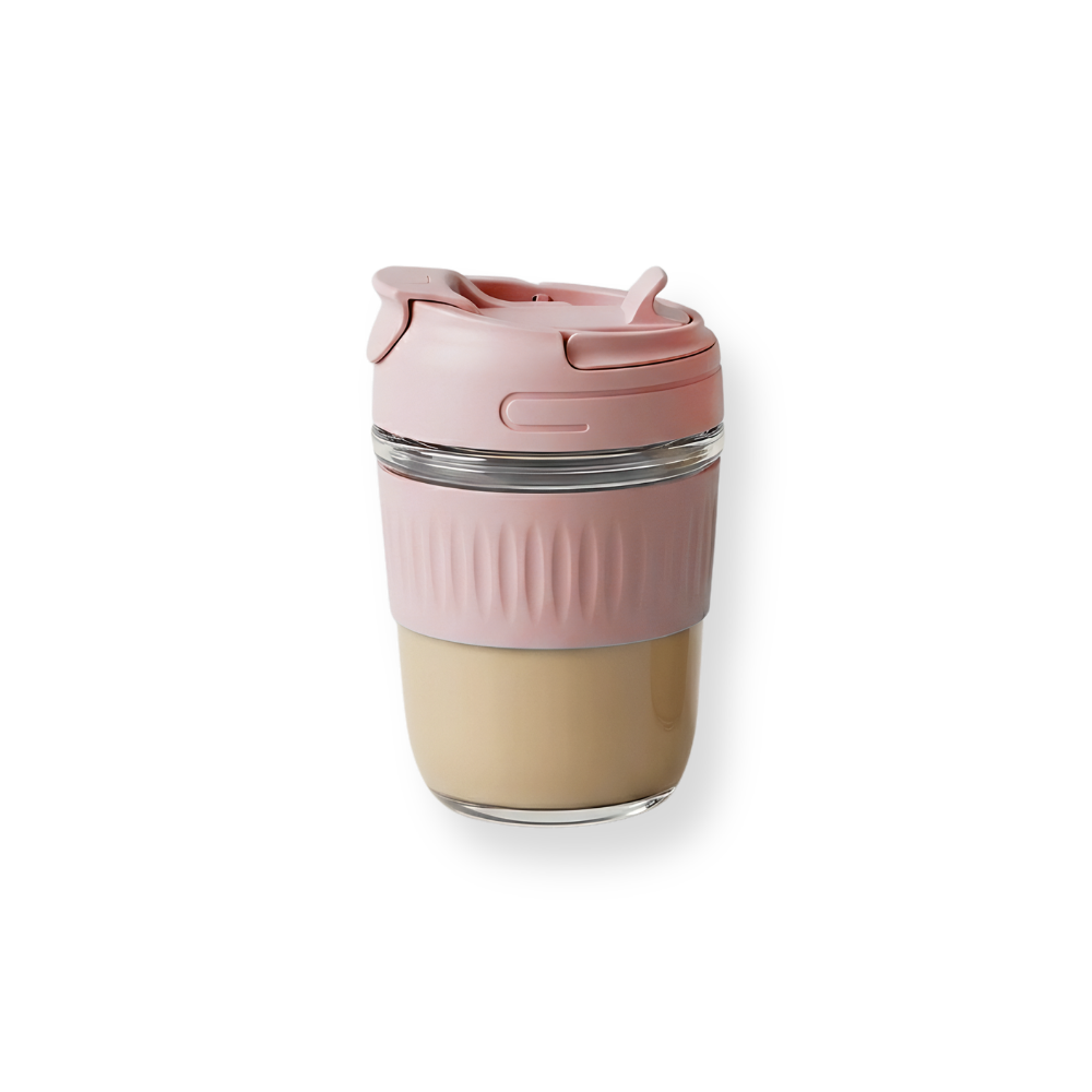 Striped Sleeve Travel Cup