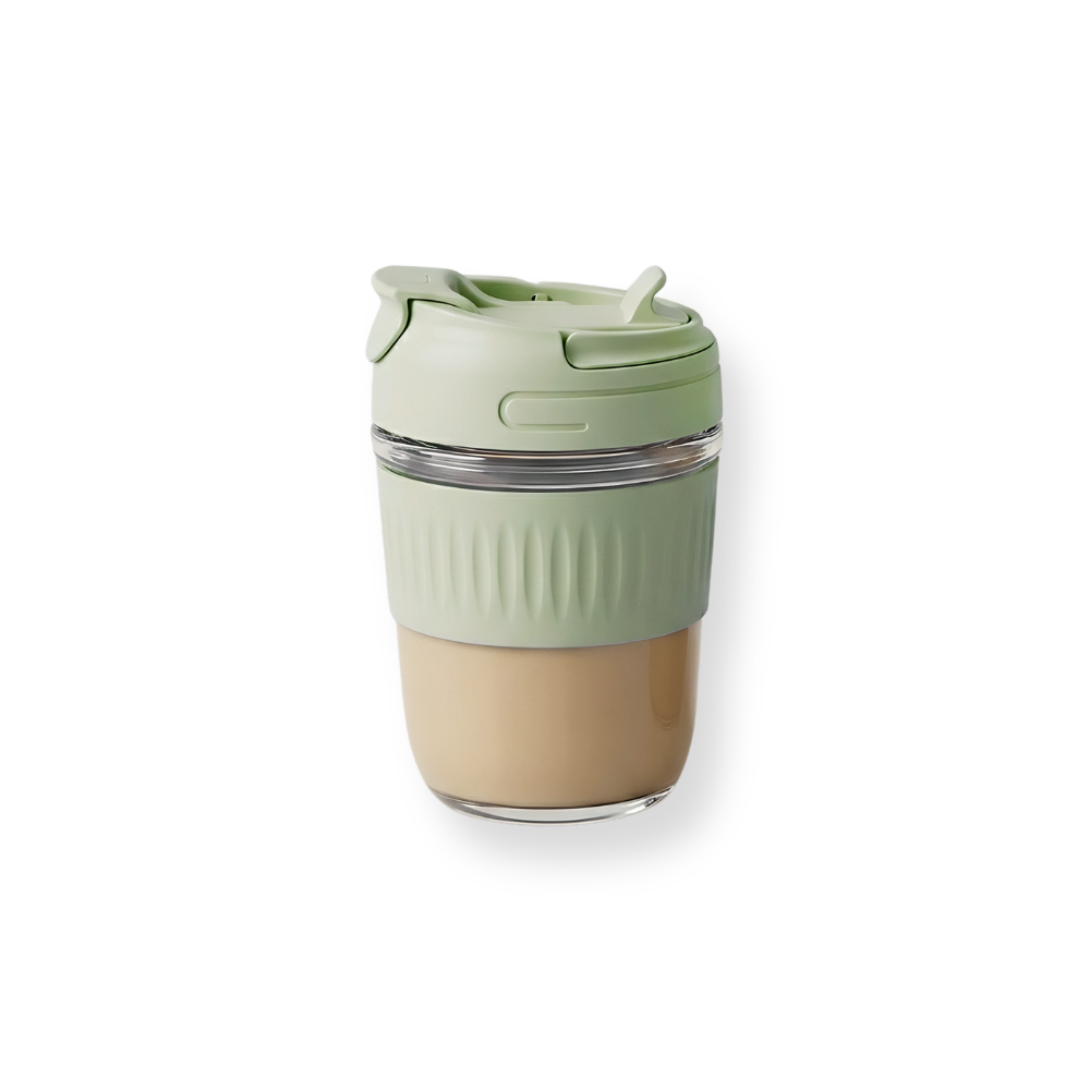 Striped Sleeve Travel Cup
