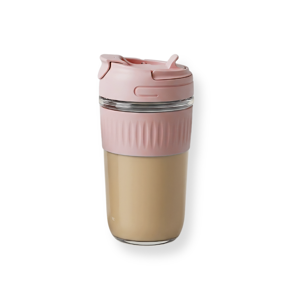 Striped Sleeve Travel Cup