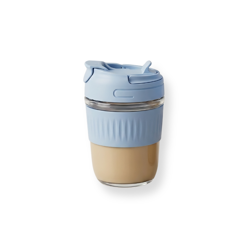Striped Sleeve Travel Cup