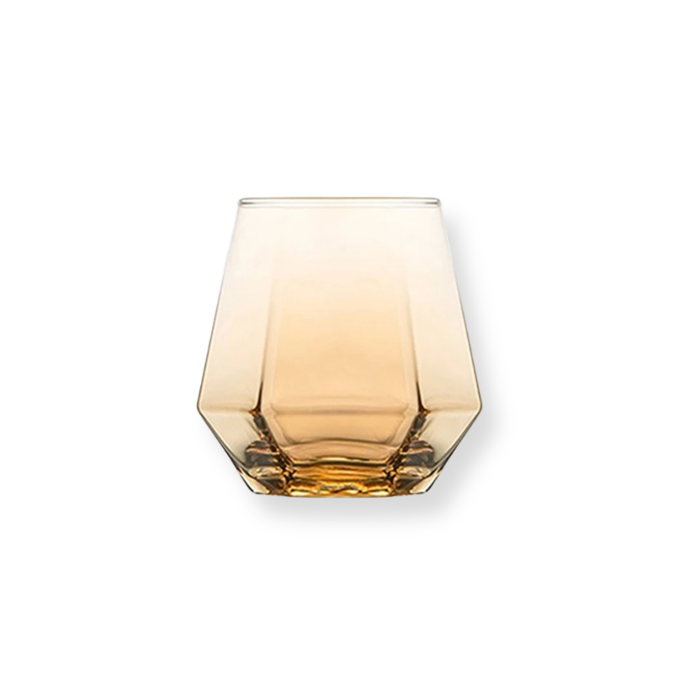 Hexagonal Glass Tumbler