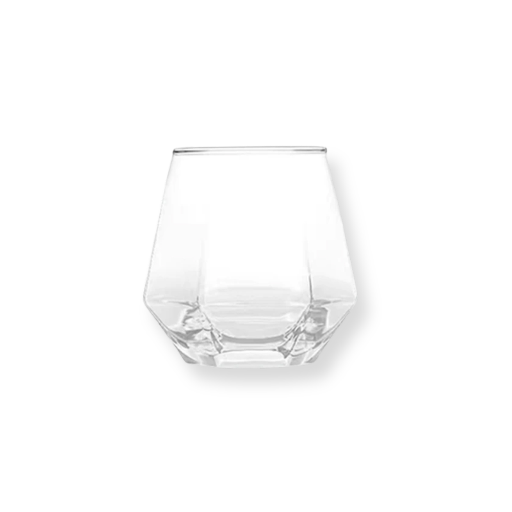 Hexagonal Glass Tumbler