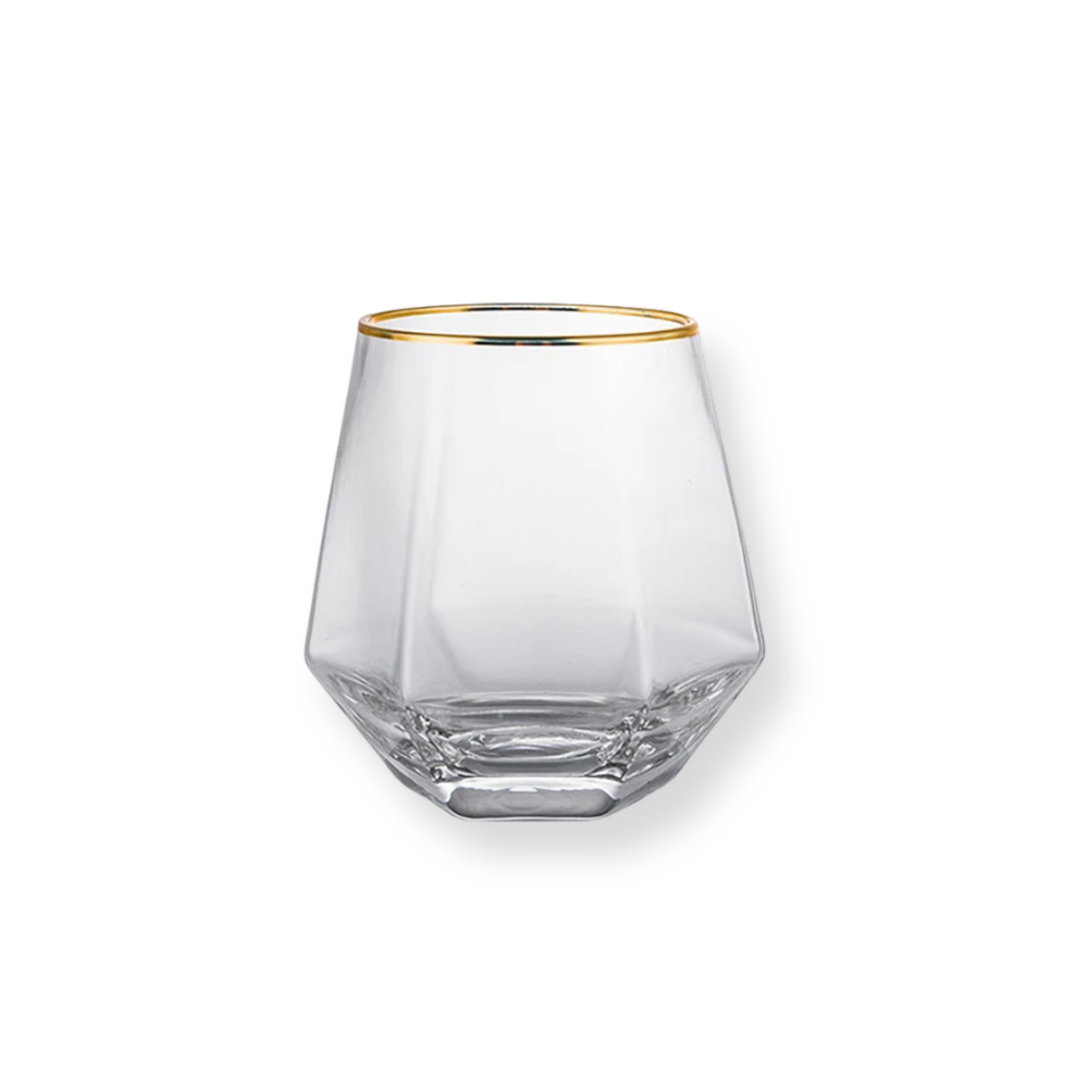 Hexagonal Glass Tumbler