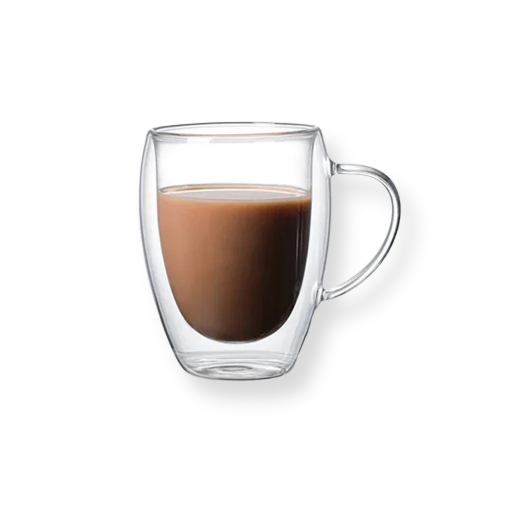 Thermal Double Wall Glass Mug