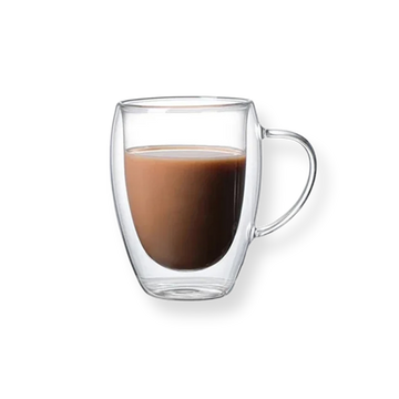 Thermal Double Wall Glass Mug