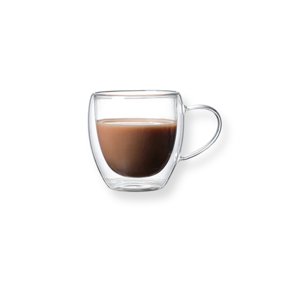 Thermal Double Wall Glass Mug