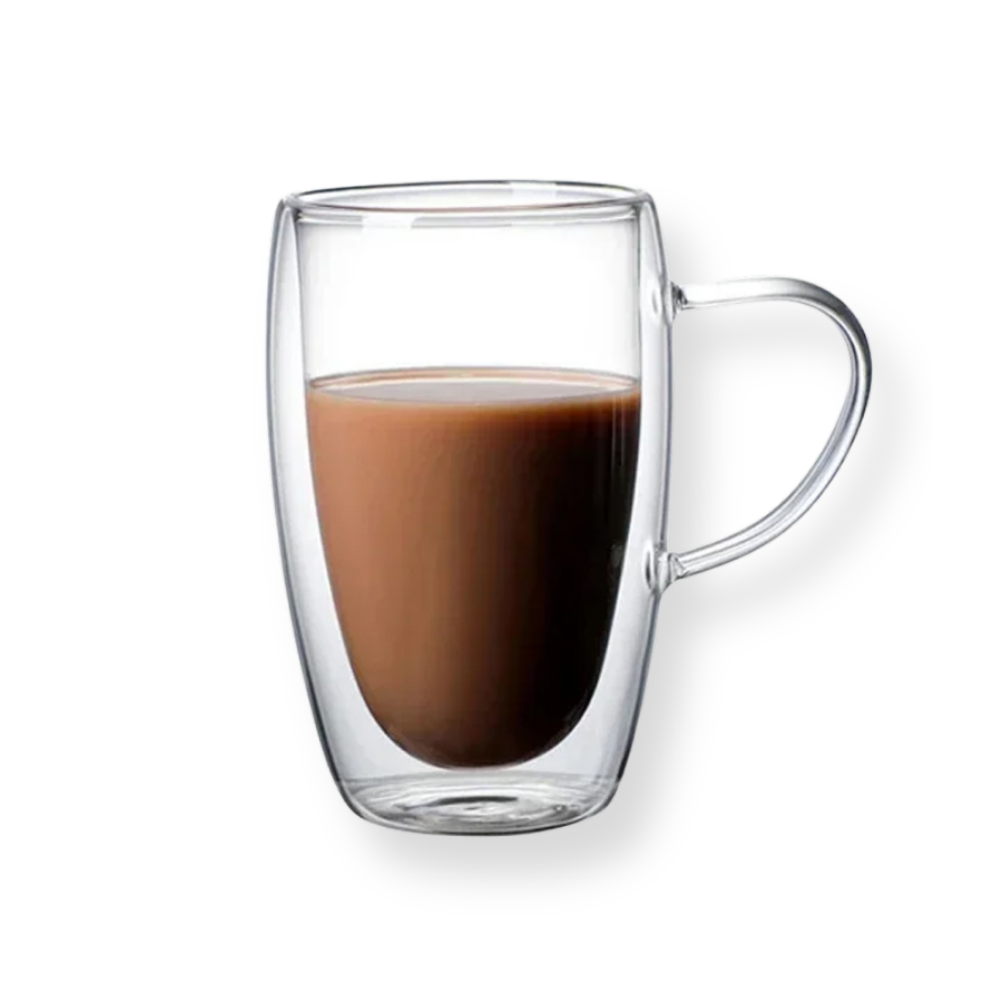 Thermal Double Wall Glass Mug