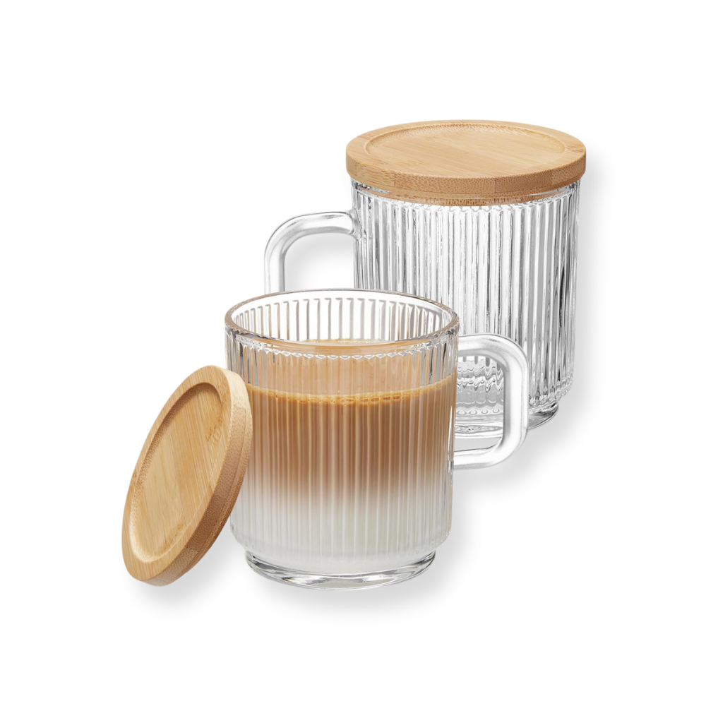 Ribbed Coffee Cup Set