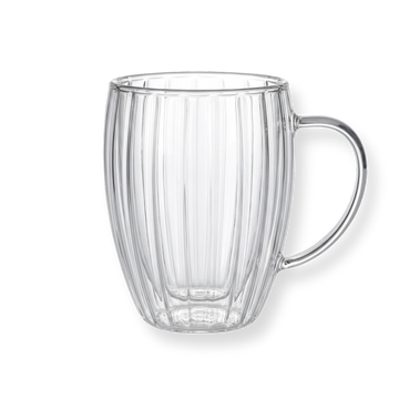 Stripe Walled Glass Cup