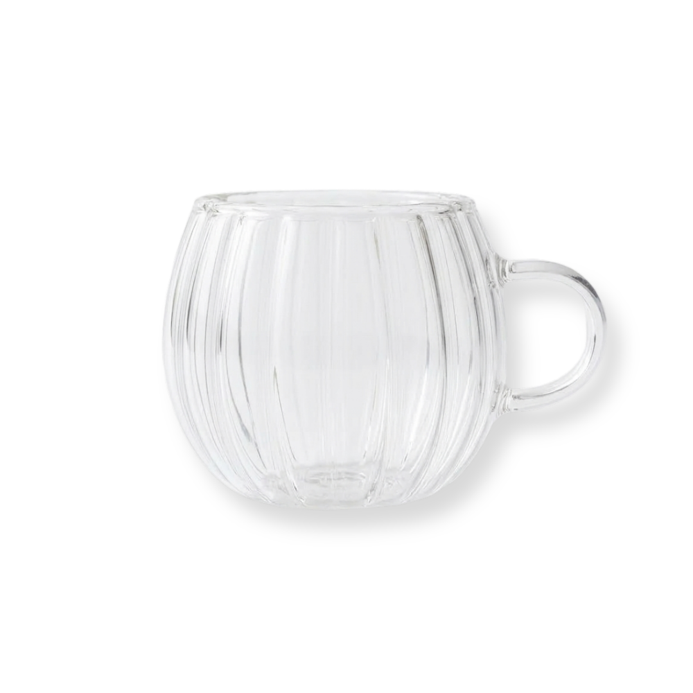 Stripe Walled Glass Cup