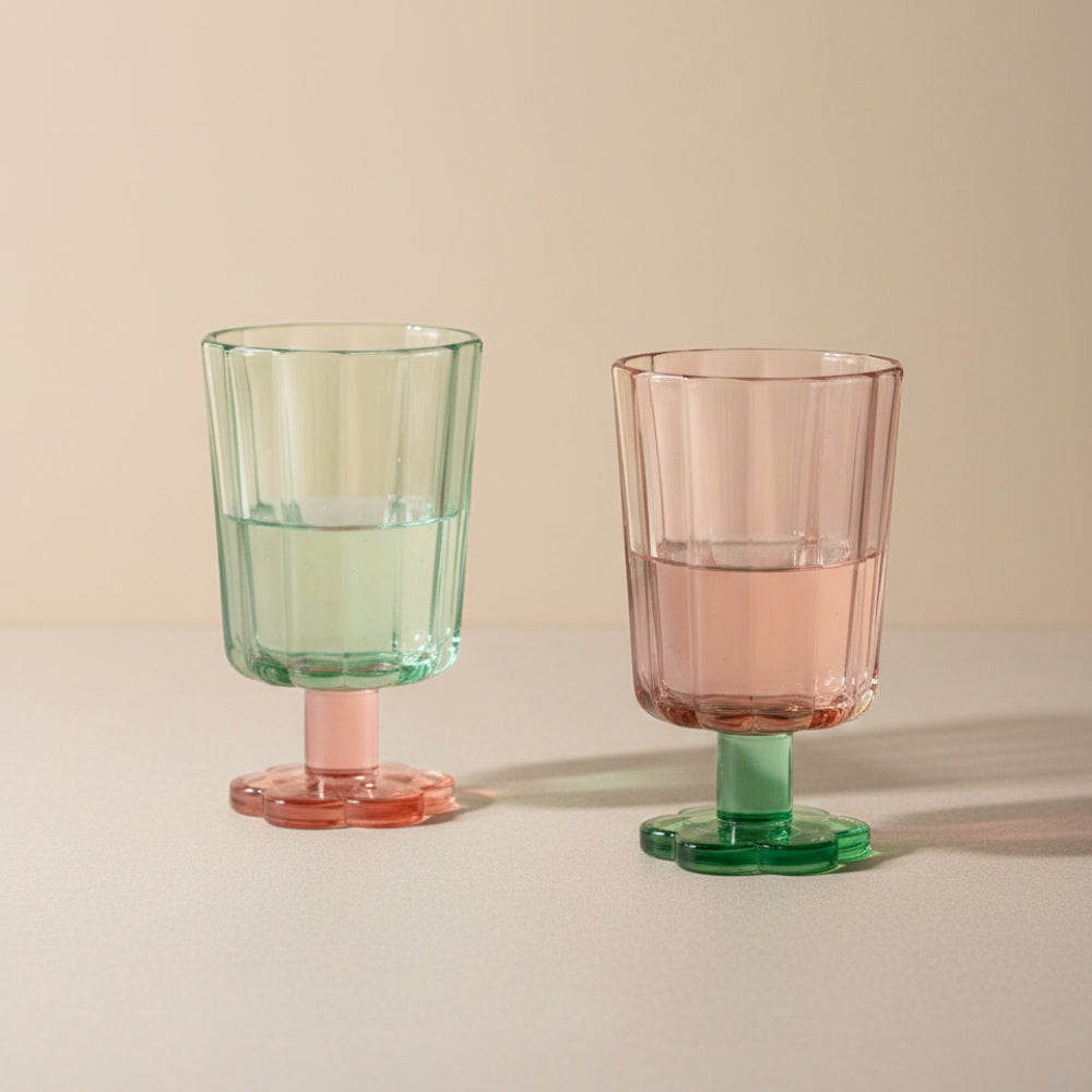 Flower Glass Tumbler