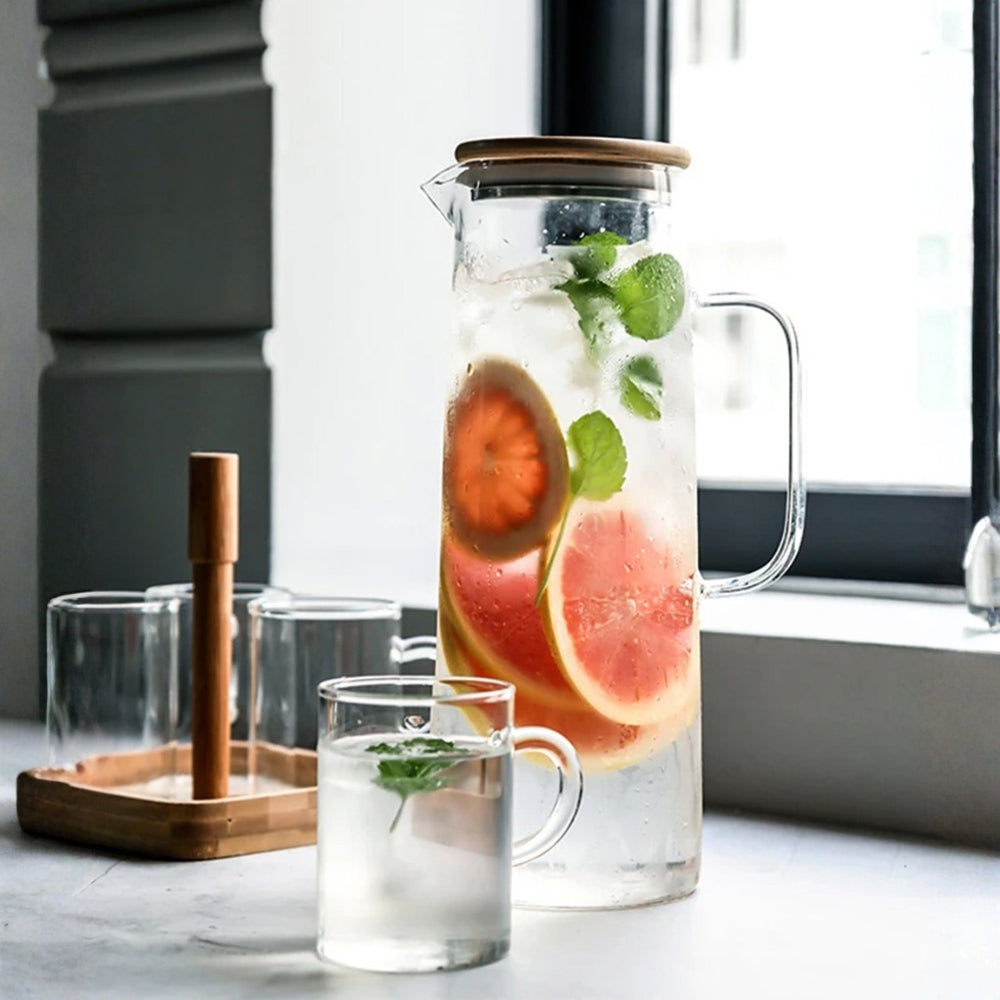 Large Heat Resistant Glass Pitcher