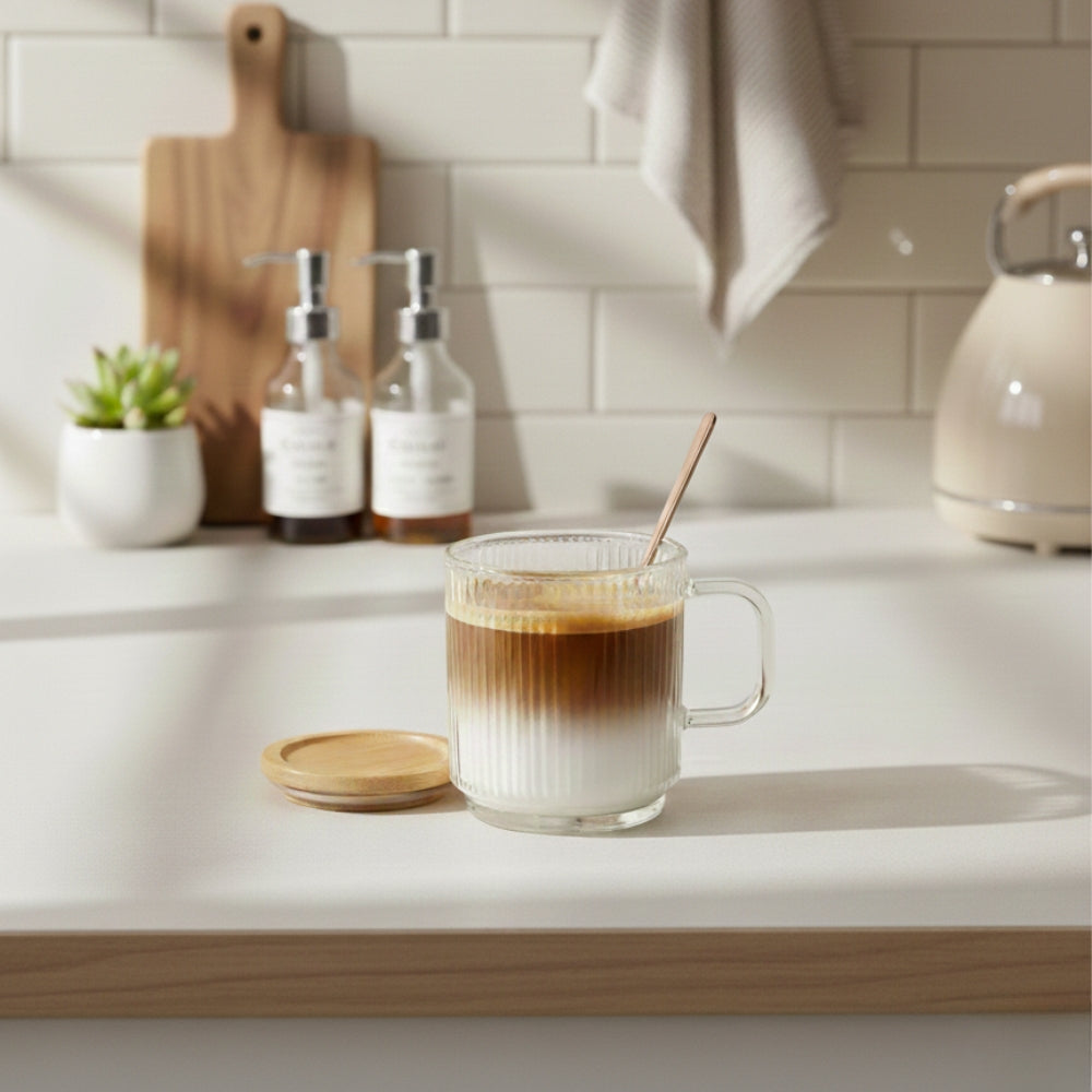 Ribbed Coffee Cup Set