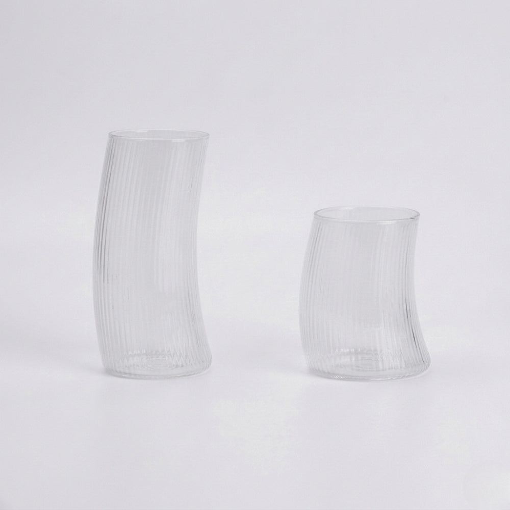 Ribbed Sail Glass Cup