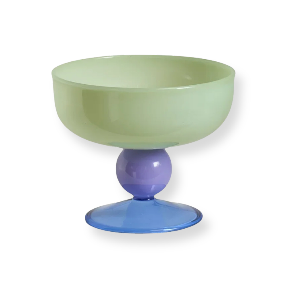 Vintage Glass Dessert Bowl