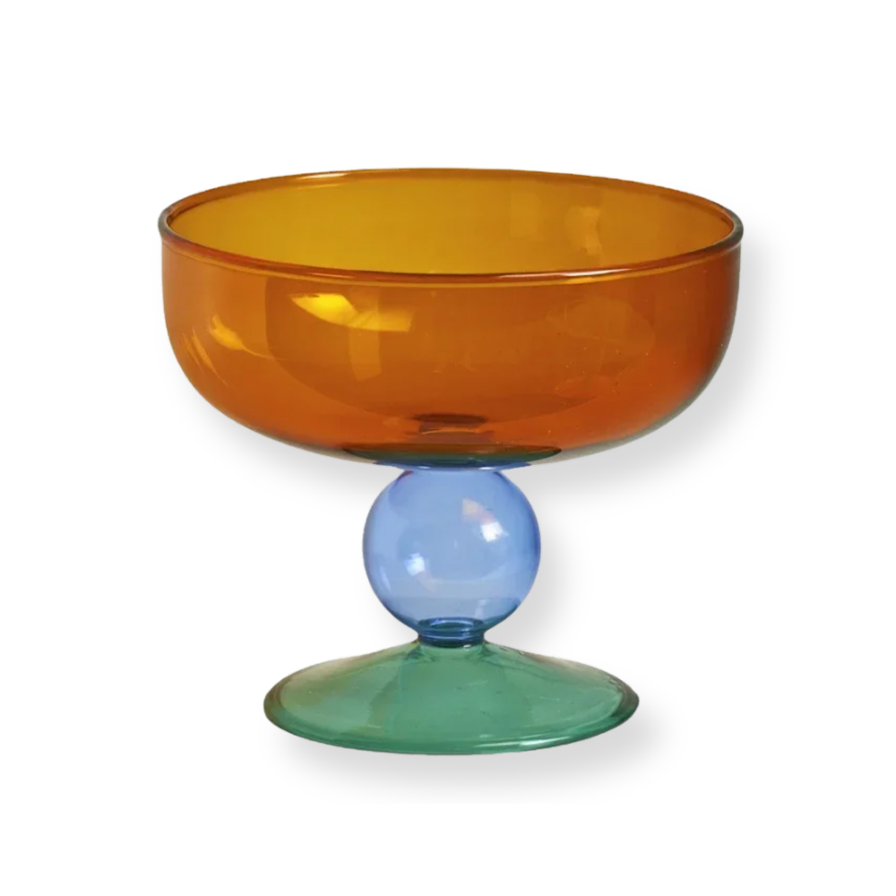 Vintage Glass Dessert Bowl