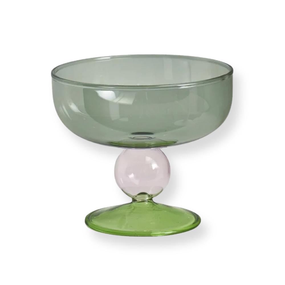 Vintage Glass Dessert Bowl
