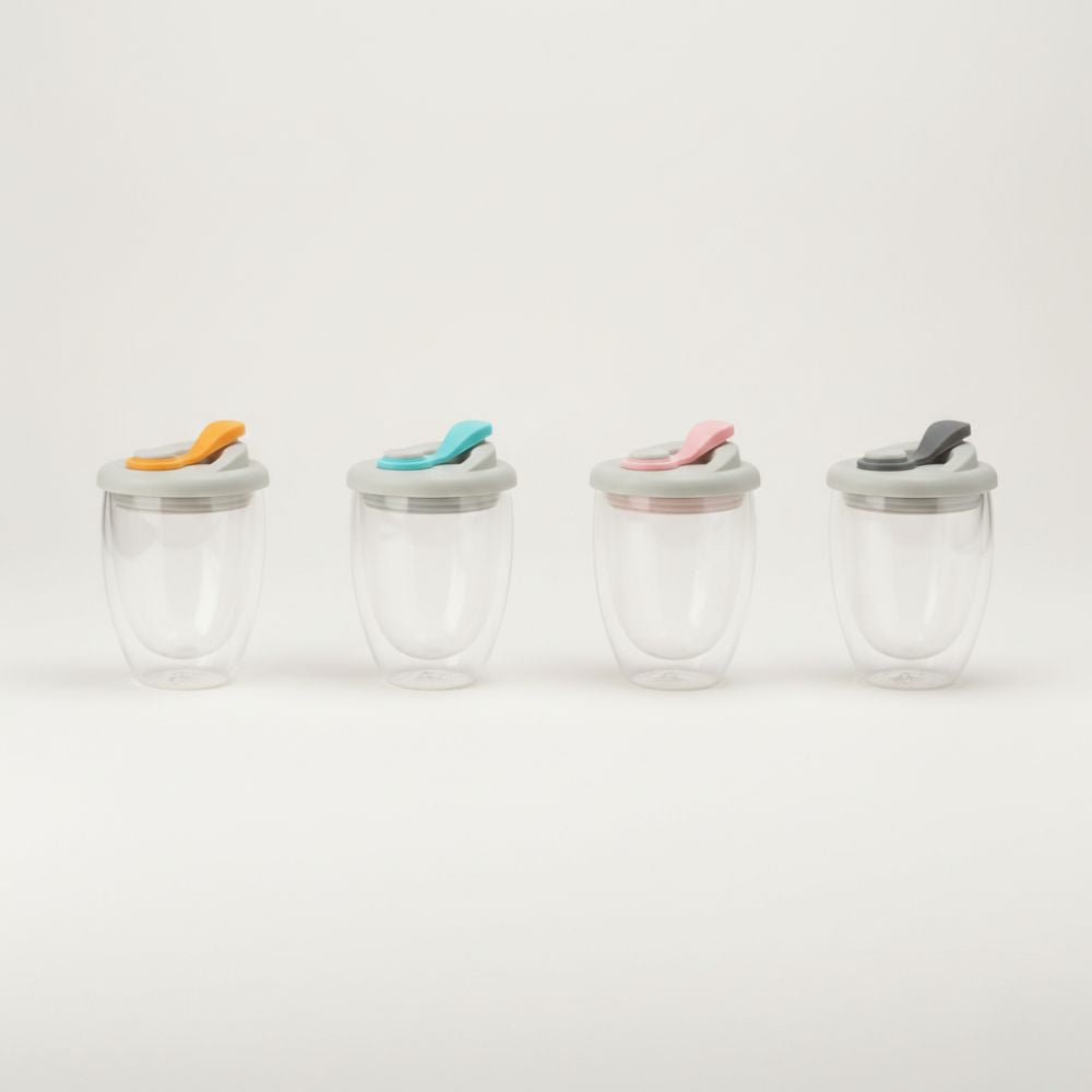 Walled Travel Glass Cup