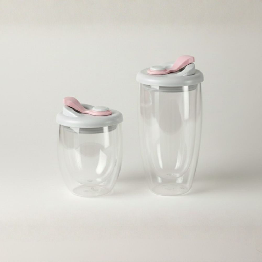 Walled Travel Glass Cup