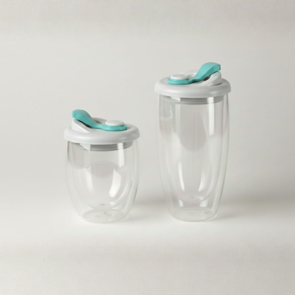 Walled Travel Glass Cup
