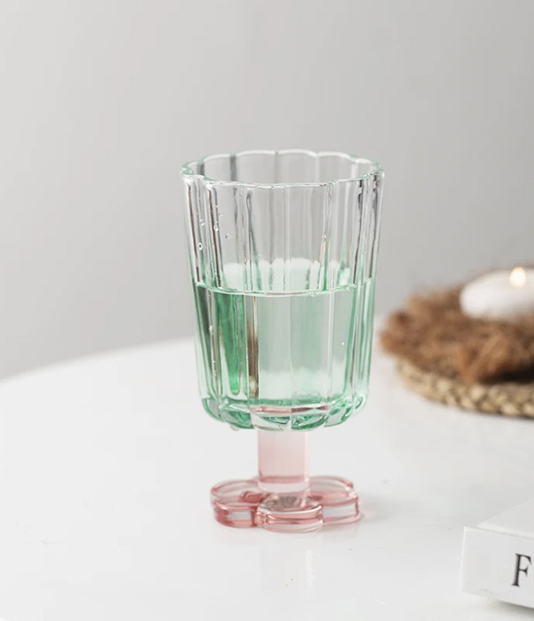 Flower Glass Tumbler