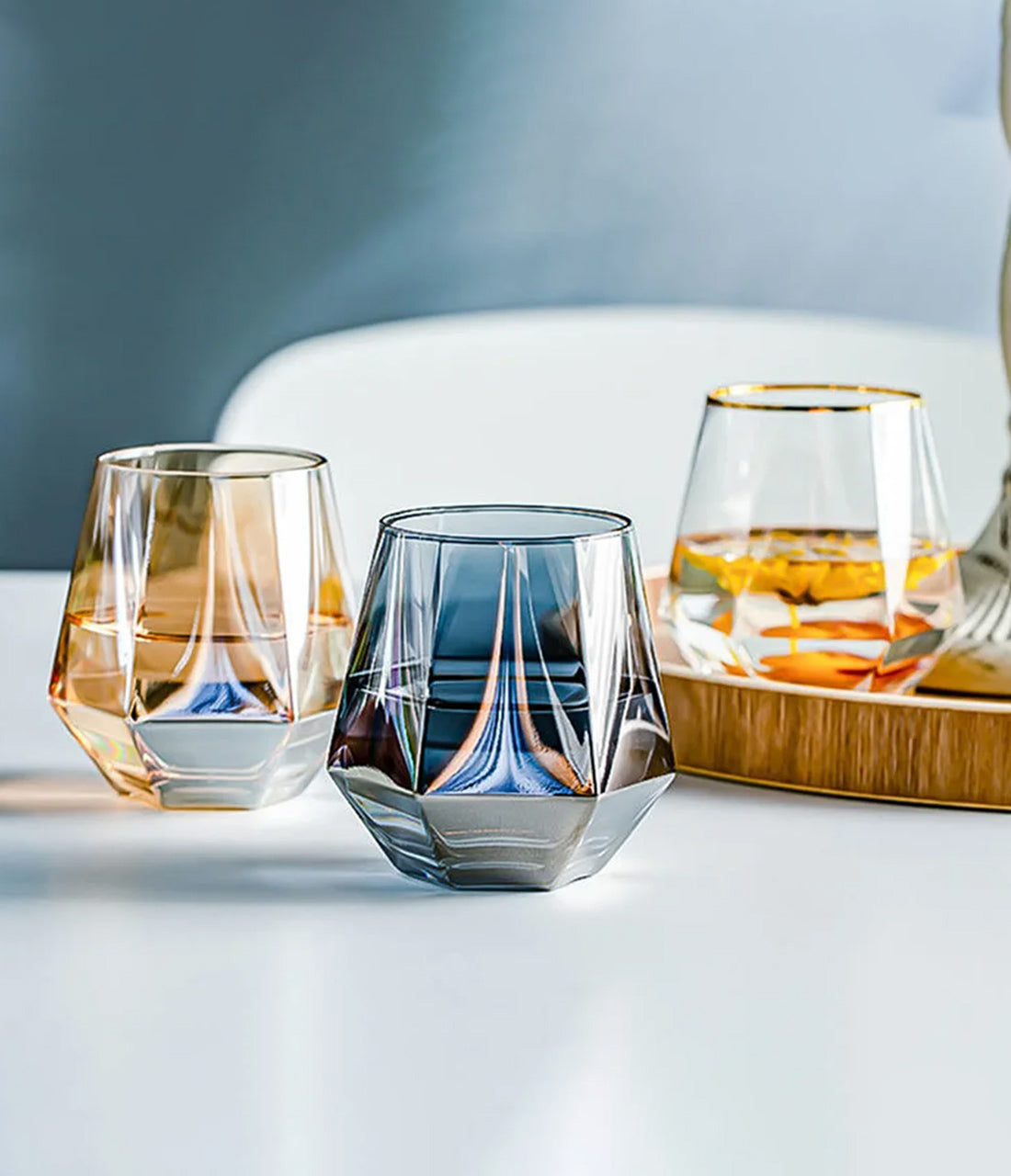 Hexagon Glass Tumbler