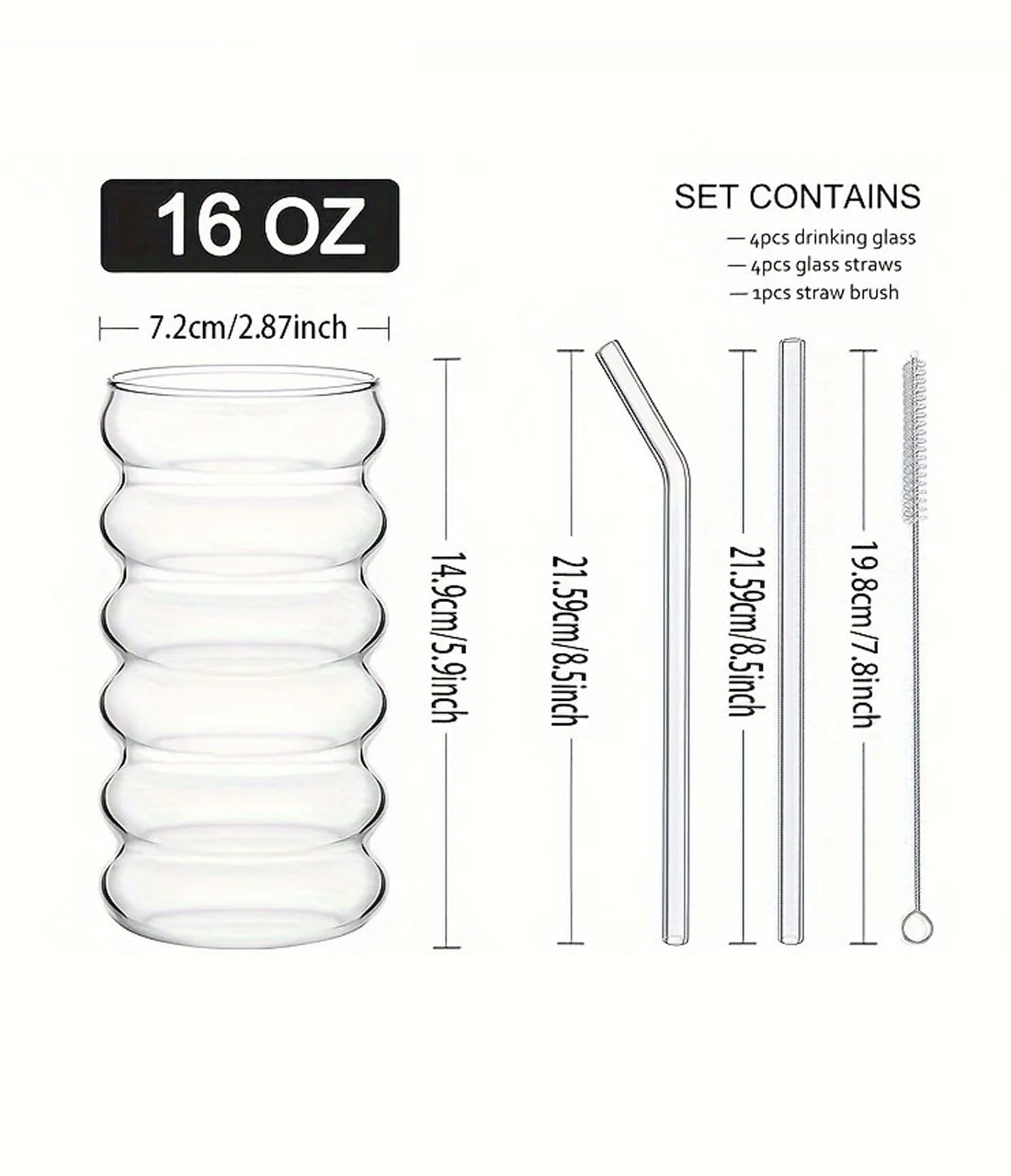 Ripple Highball Glass