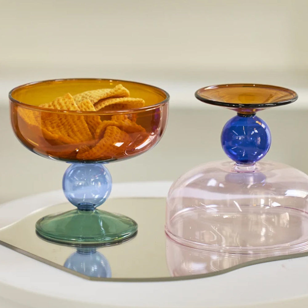 Vintage Glass Dessert Bowl