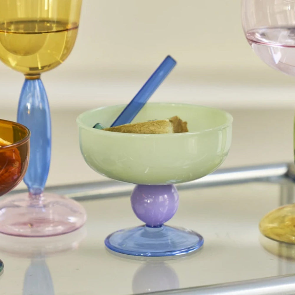 Vintage Glass Dessert Bowl