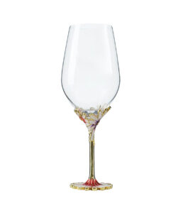 Enamel Flower Wine Glass Set