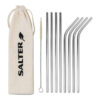 Salter Metal Straws Set