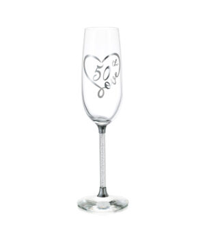 50th Birthday Champagne Flute Gift