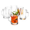 Curved Glass Mug Set