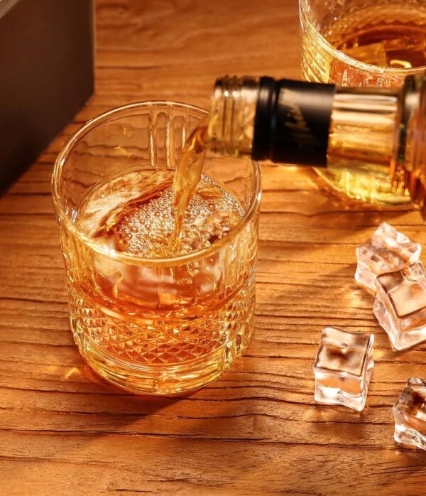 Diamond Band Whiskey Glass