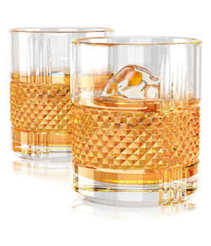 Diamond Band Whiskey Glass