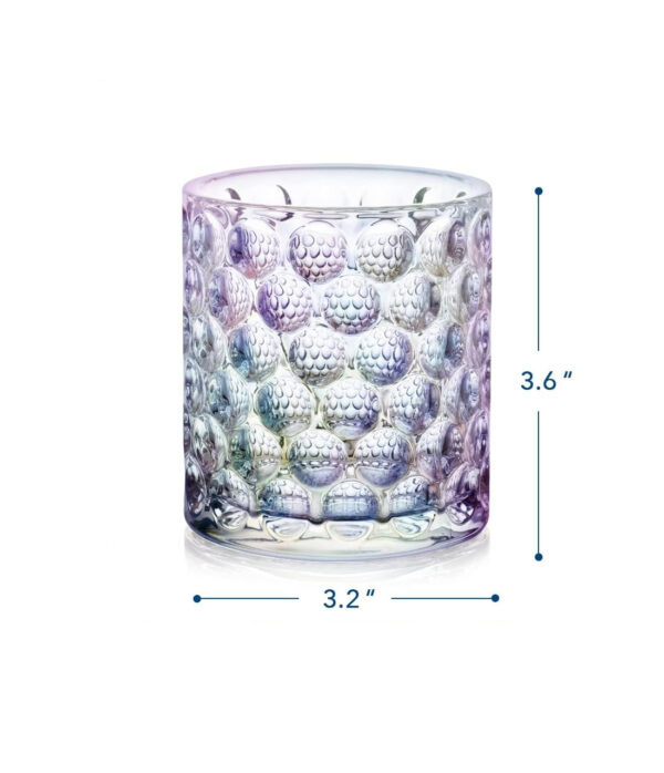 Iridescent Hobnail Tumbler Set