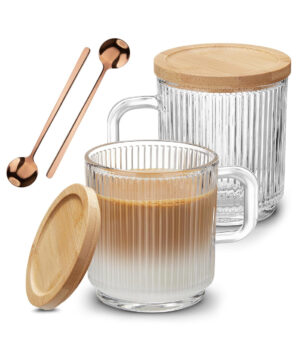 Ribbed Coffee Cup Set