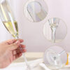 Slanted Champagne Flute Set