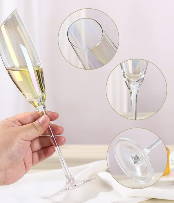 Slanted Champagne Flute Set